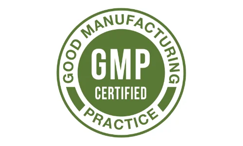 Metabo Drops GMP manufacturing badge